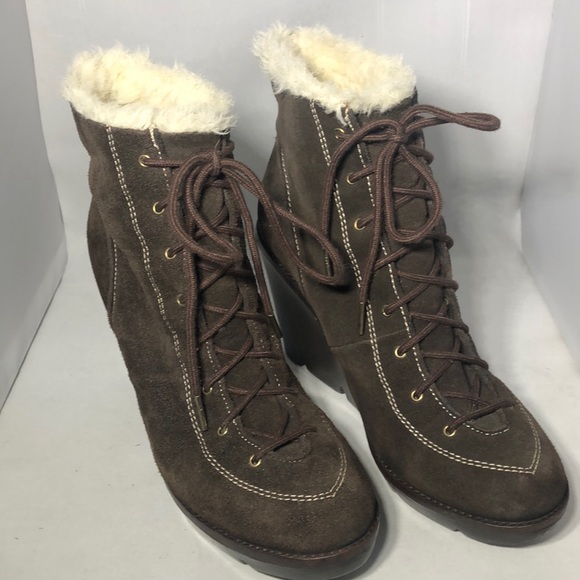 winter wedge boots